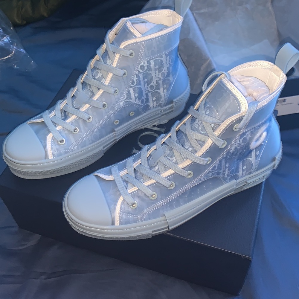 Dior B23 High Top Daniel Arsham Light Blue
